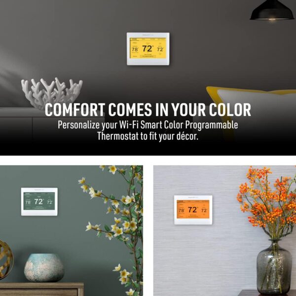 Honeywell Home Smart Color Wi-Fi Thermostat - ENERGY STAR Programmable Touch Screen with Alexa Compatibility - C-Wire Required - Image 2
