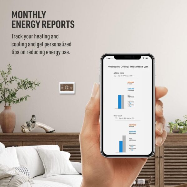 Honeywell Home Smart Color Wi-Fi Thermostat - ENERGY STAR Programmable Touch Screen with Alexa Compatibility - C-Wire Required - Image 5