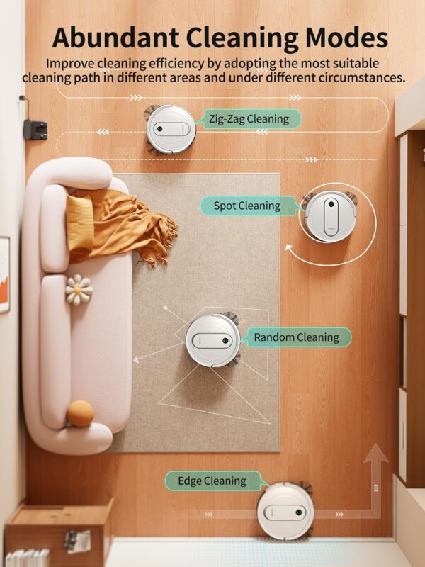 Robot Vacuum and Mop J10 - 4000Pa Suction with App Control - 3-in-1 Smart Cleaner for Pet Hair Carpet Hard Floor Alexa Compatible - Image 7
