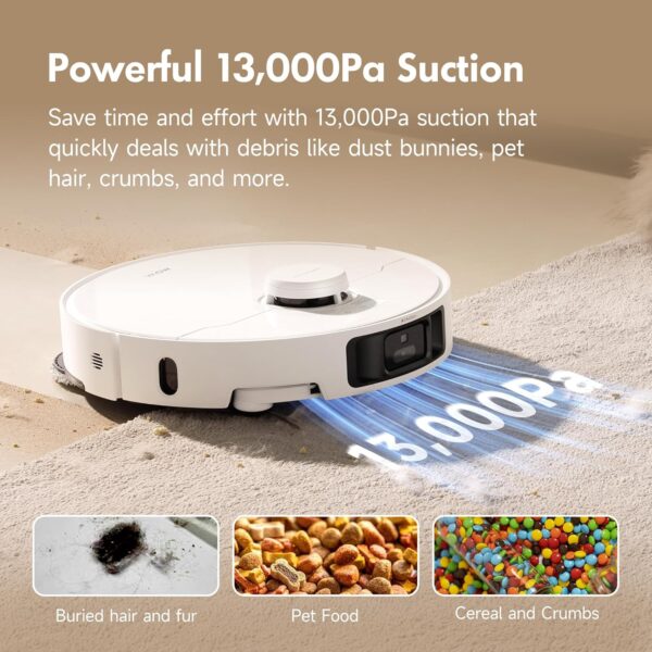 Mova P10 Pro Ultra Robot Vacuum and Mop - 13000Pa Suction with Hot Water Auto Wash & Dry - 360° Obstacle Avoidance Smart Cleaning Robot - Image 2