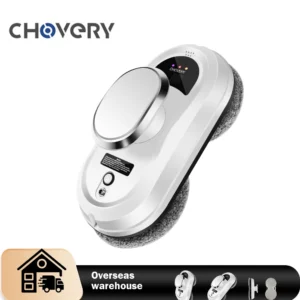 CHOVERY Robot Vacuum Cleaner - Window Cleaning Robot with Remote Control - Electric Glass Cleaner with Safety Rope - 800W Max Power