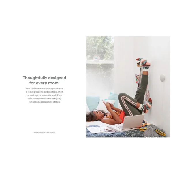 Google Nest Mini 2nd Gen Smart Speaker - Google Assistant Voice Control - Compact WiFi Speaker with Two-Way Audio - Image 6