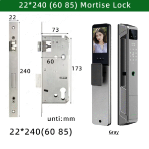 CDOK P85 Tuya WiFi Smart Lock - Face Palm Vein Fingerprint Lock with Video Camera Remote Unlock Intercom - 7 Unlock Methods