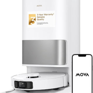 Mova P10 Pro Ultra Robot Vacuum and Mop - 13000Pa Suction with Hot Water Auto Wash & Dry - 360° Obstacle Avoidance Smart Cleaning Robot