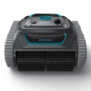 Cordless Robot Pool Cleaner - 6400mAh Lithium Battery with APP Control - Autonomous Route Planning for Tiles PVC Mosaic Cement Pools