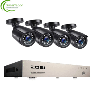 ZOSI 8CH Security Camera System - 1080P HD CCTV with AI Human Vehicle Detection - 2MP Night Vision Surveillance Kit H.265+