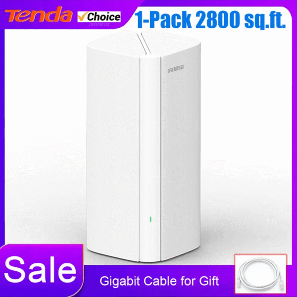 Tenda AX3000 WiFi 6 Mesh System - EX/MX12 Router with 7000 Sq.Ft Coverage - Dual-Band Wi-Fi 6 Router EU/US/UK Plug Options - Image 2