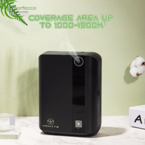 NAMSTE Bluetooth Diffuser - 500ML Electric Air Freshener with 1500m³ Coverage - HVAC Compatible Essential Oil Diffuser White Black