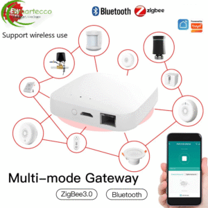 MOES Multi-Mode Smart Gateway - Zigbee 3.0 WiFi Bluetooth Mesh Hub with Voice Control - Tuya Smart App Compatible Alexa Google Home
